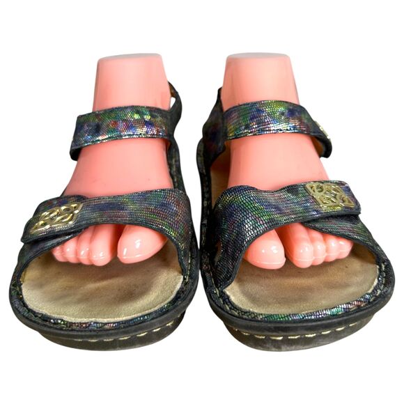 Alegria Vie 155 Vienna Shine On Metallic Mermaid Sandals EU 40 US 9.5 - 10 - Picture 4 of 11